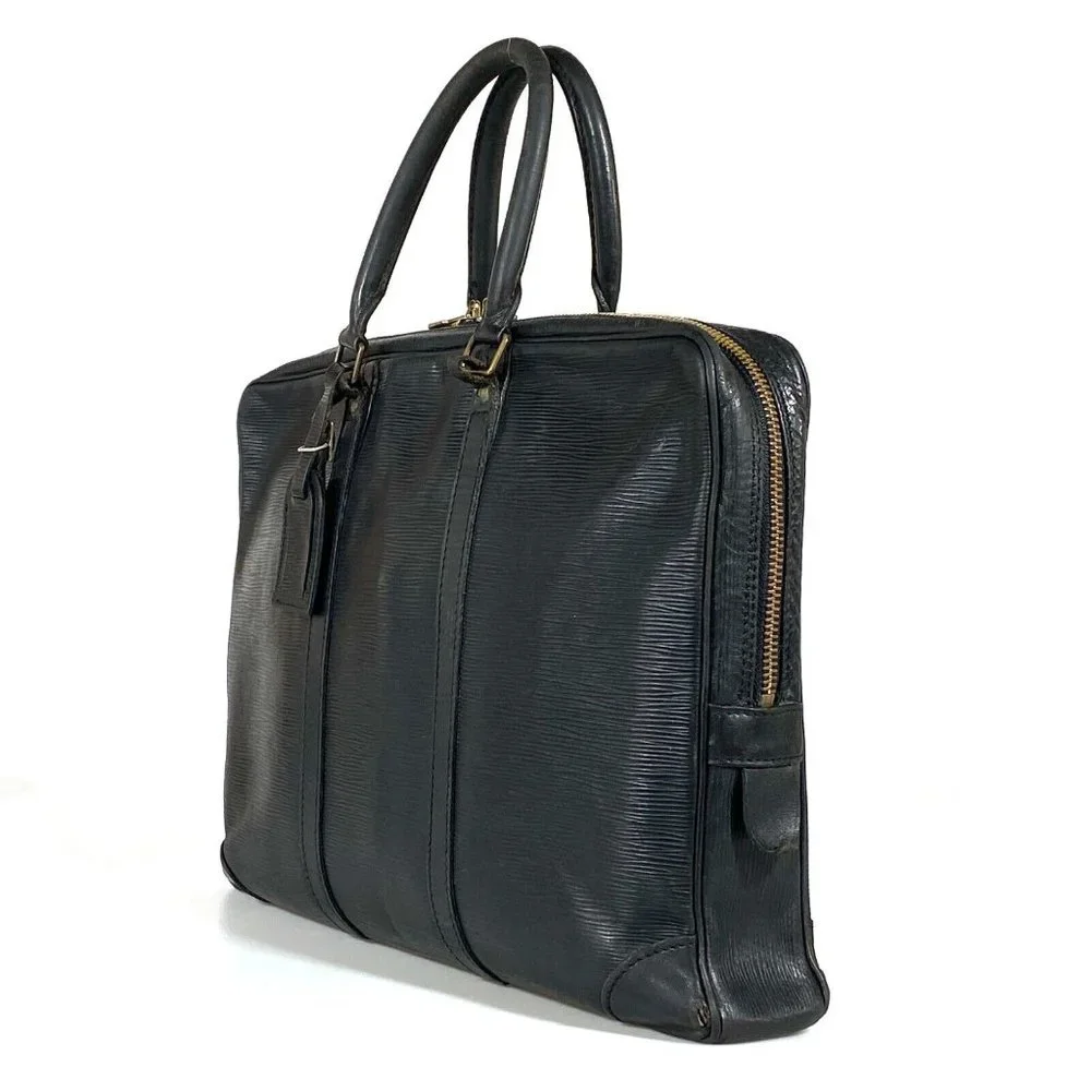 00450182# Louis Vuitton Business Bag Black Epi Noir - Picture 2 of 12